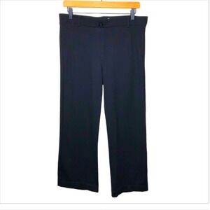 Betabrand Classic Dress Pant Yoga Pants Straight Leg Large Black Pull On Office